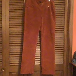 Burnt orange corduroy pants